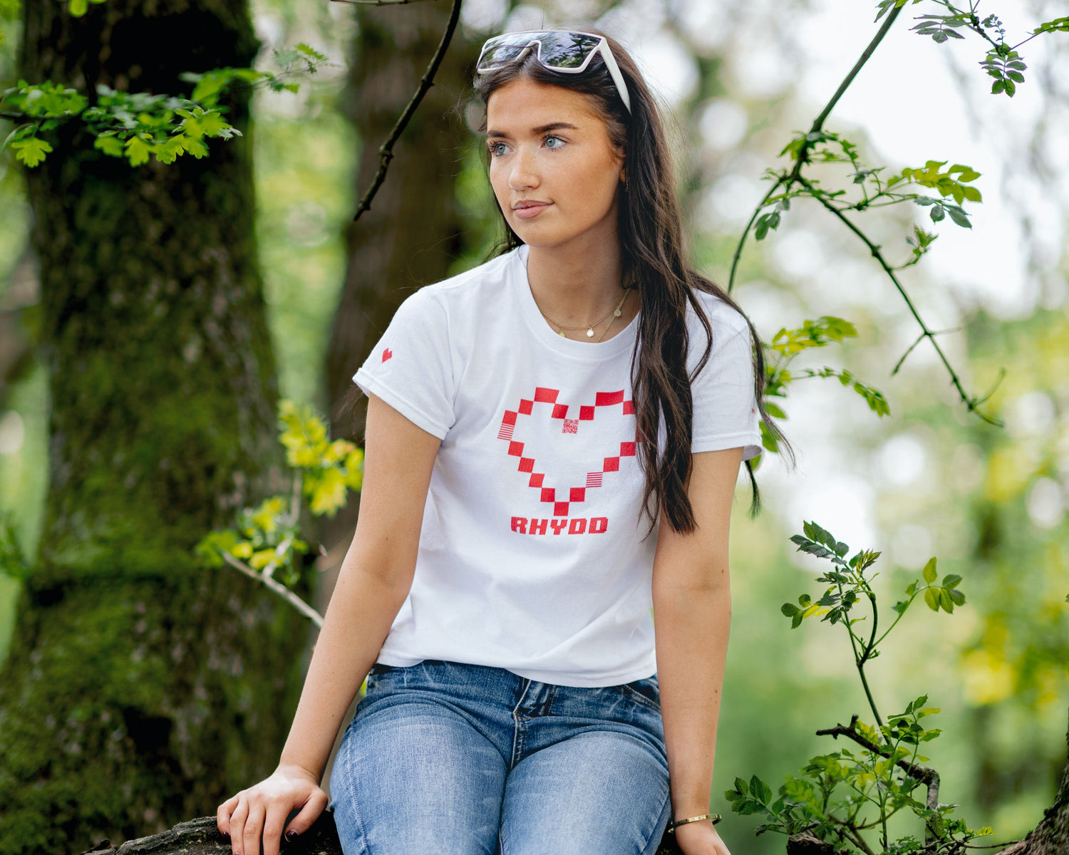 pixel heart graphic Betsan Rhydd typography, 